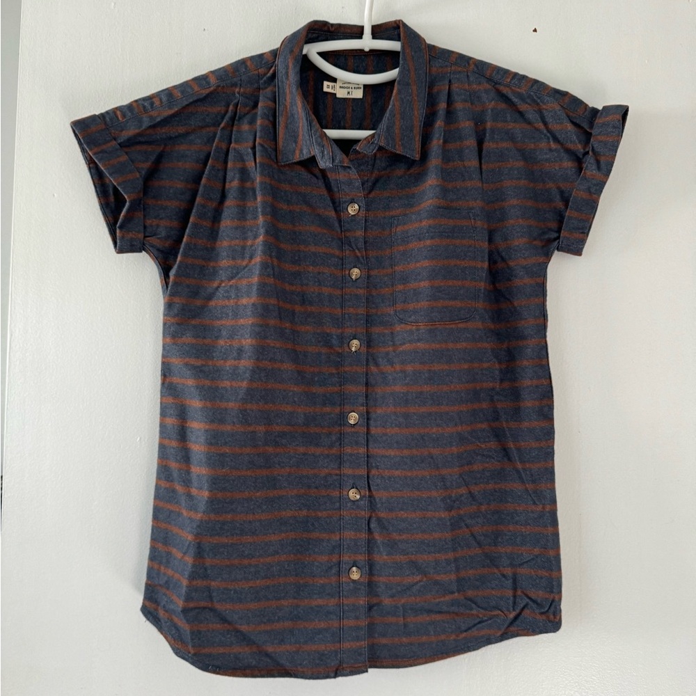 Bridge and Burn button up striped shirt